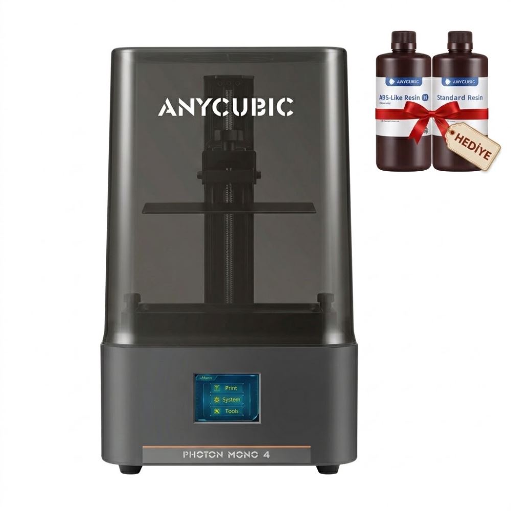 Anycubic Mono 4 Reçine 3D Yazıcı + 2x Reçine Hediye