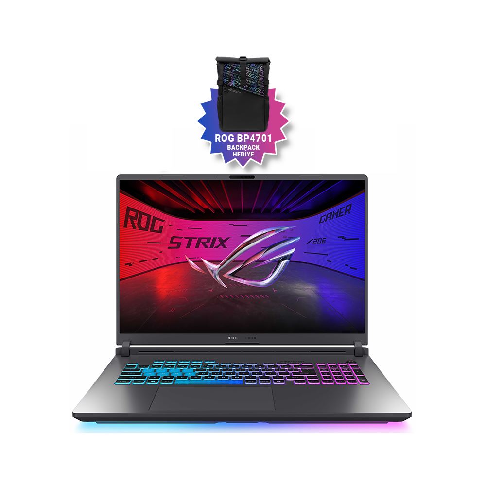 Asus Rog Strix G18 G815lw-s9126 16gb Geforce Rtx5080 175w Intel Ultra 9 275hx 32gb Ram 1tb Ssd 18 İnç Wqxga 240hz