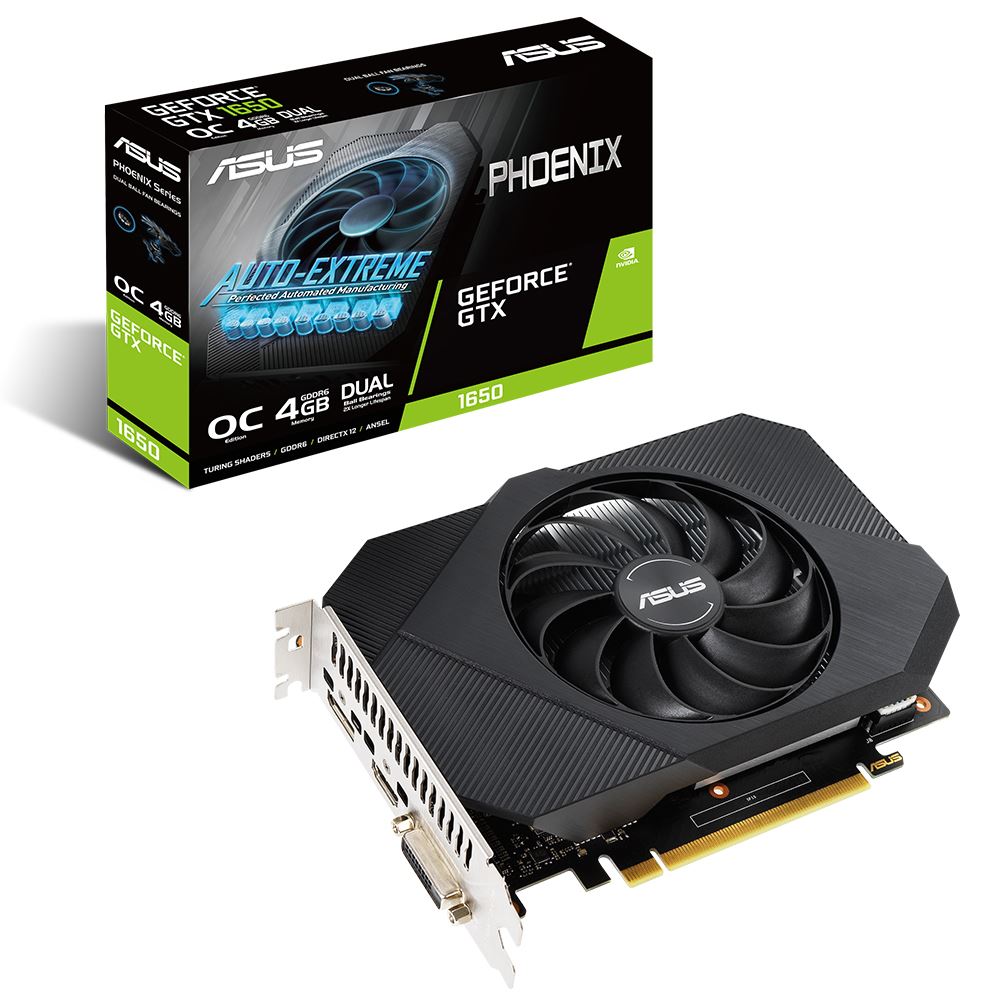 Asus Geforce Ph-Gtx1650-O4gd6-P 4gb Gddr6 128bit 1655mhz Oc 1xdvı 1xhdmı 1xdp Ekran Kartı