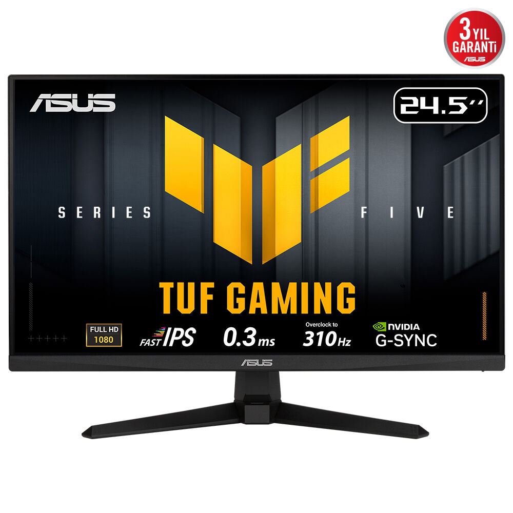 24.5 Asus Tuf Gamıng Vg259qmr5a 0.3ms 310hz Gamıng Aı Elmb Sync Fhd Fast Ips