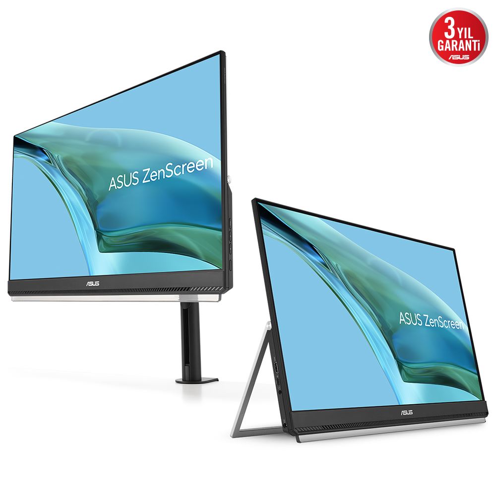 Asus Zenscreen Mb249c 23.8 Ips 1920x1080 5ms 75hz 250cd Hdmı Usb-C Hoparlör Vesa 3yıl Mat Ekran  Eyecare Taşınabilir Usb Monıtor