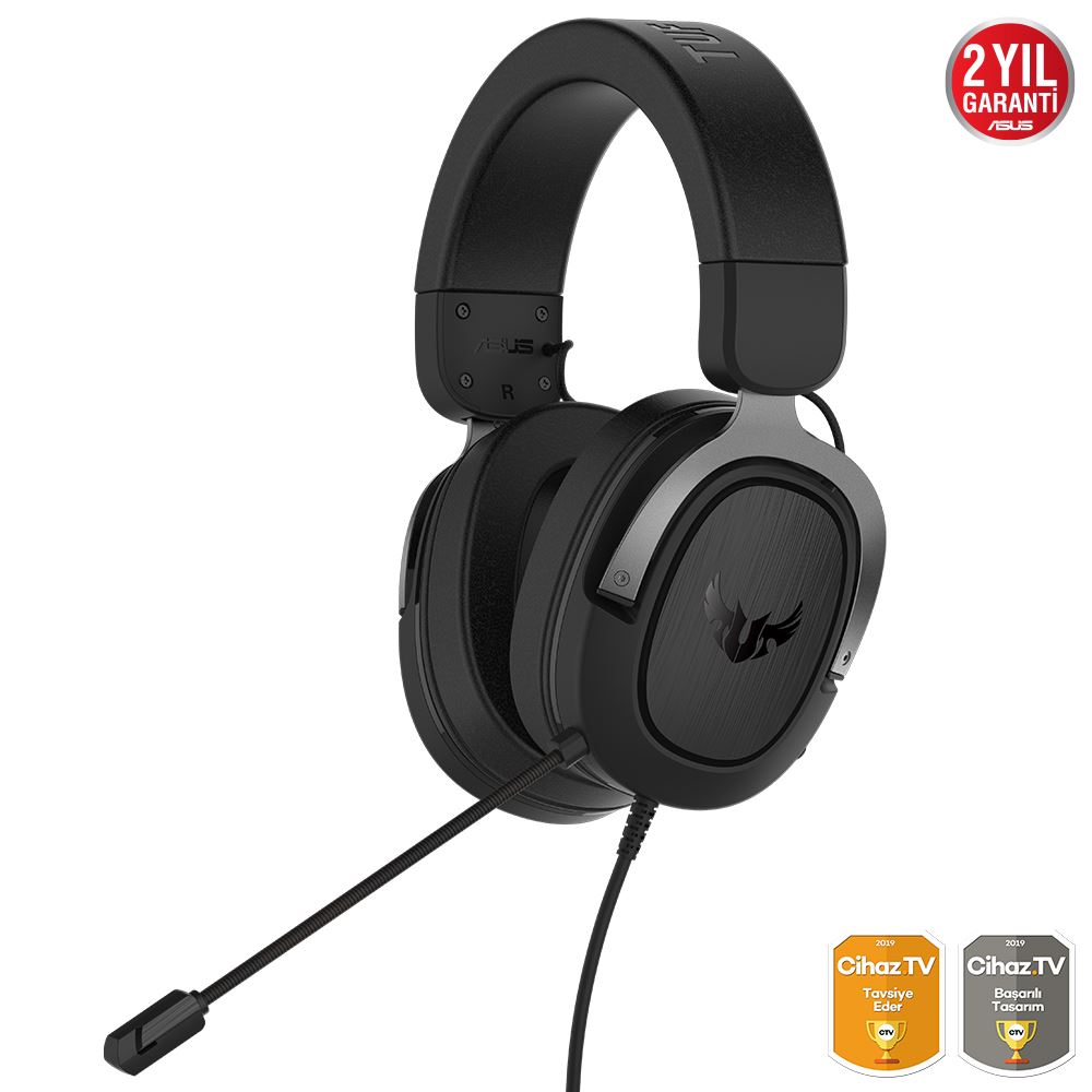 Asus Tuf Gamıng H3 7.1 Gun Metal Oyuncu Kulaklıgı Pc Mac Ps4 Nıntendo Swıtch Mobıl Ve Xbox One Uyumlu