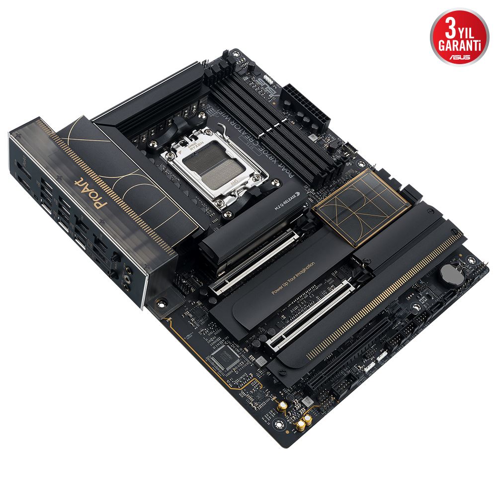 Asus Proart X870e-creator Wıfı Ddr5 8000mt/s 1xhdmı Type-c 4xm.2 Atx Am5 (amd Am5 9000/8000/7000 Serileri İle Uyumlu)
