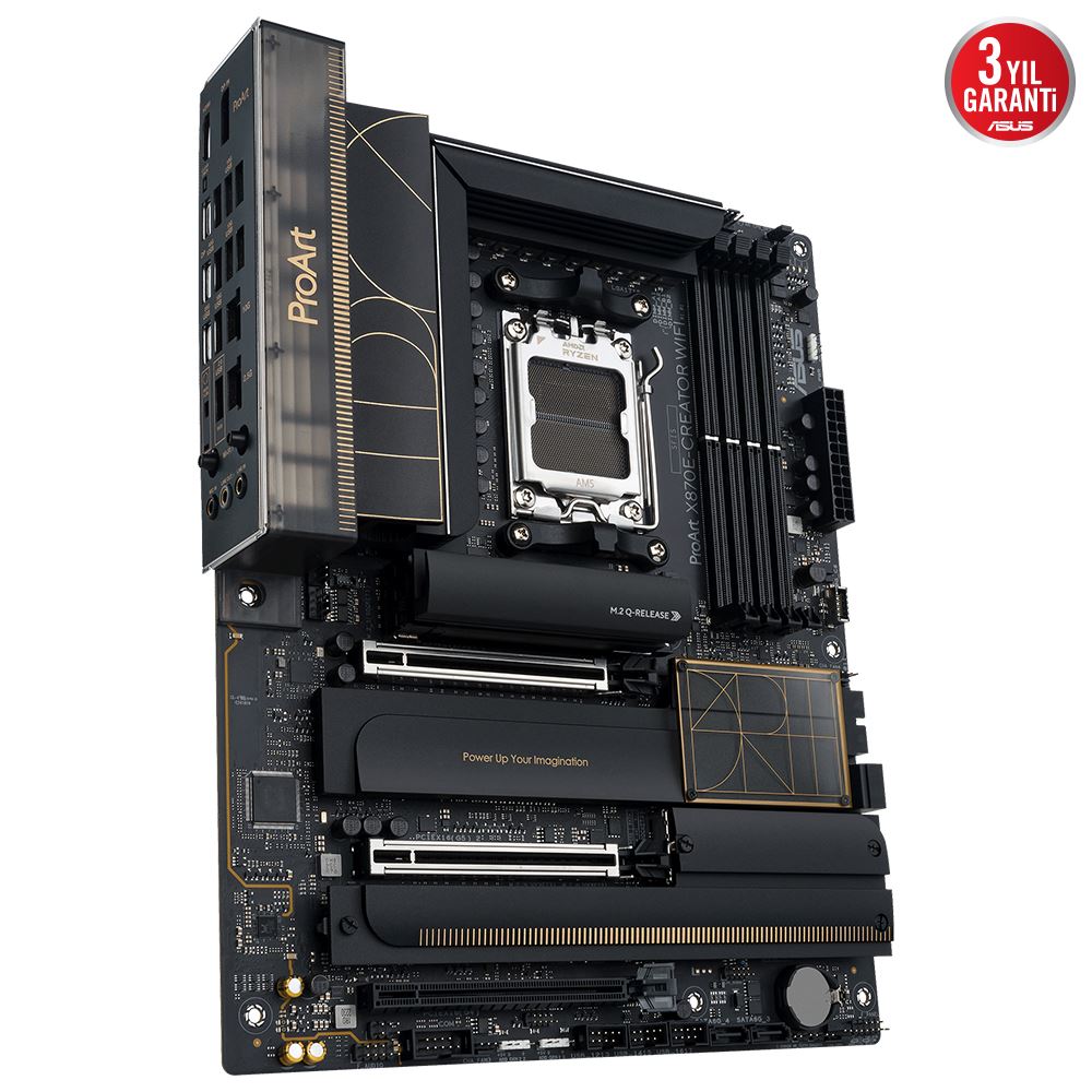 Asus Proart X870e-creator Wıfı Ddr5 8000mt/s 1xhdmı Type-c 4xm.2 Atx Am5 (amd Am5 9000/8000/7000 Serileri İle Uyumlu)