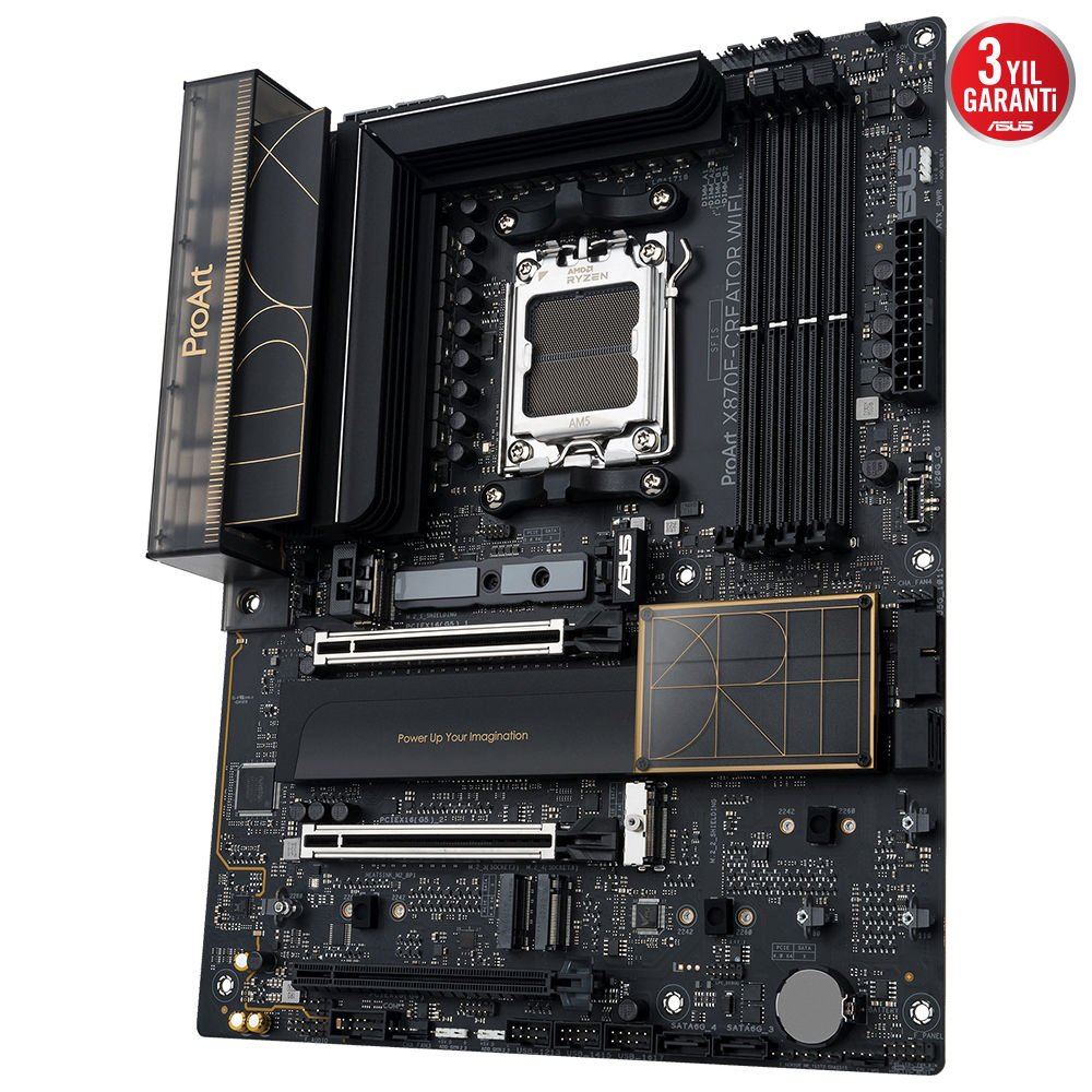 Asus ProArt X870E-Creator WiFi DDR5 8000MHz(OC) AM5 M.2 mATX Anakart