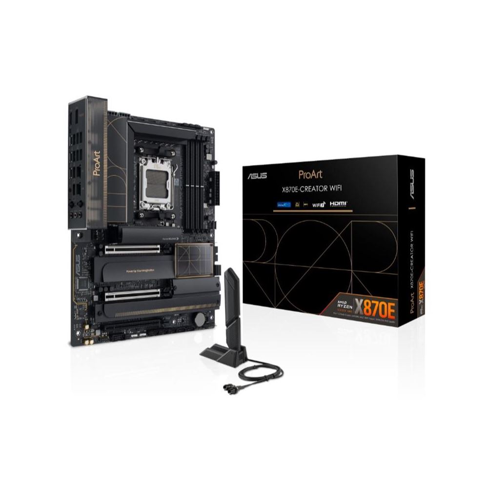 Asus Proart X870e-creator Wıfı Ddr5 8000mt/s 1xhdmı Type-c 4xm.2 Atx Am5 (amd Am5 9000/8000/7000 Serileri İle Uyumlu)