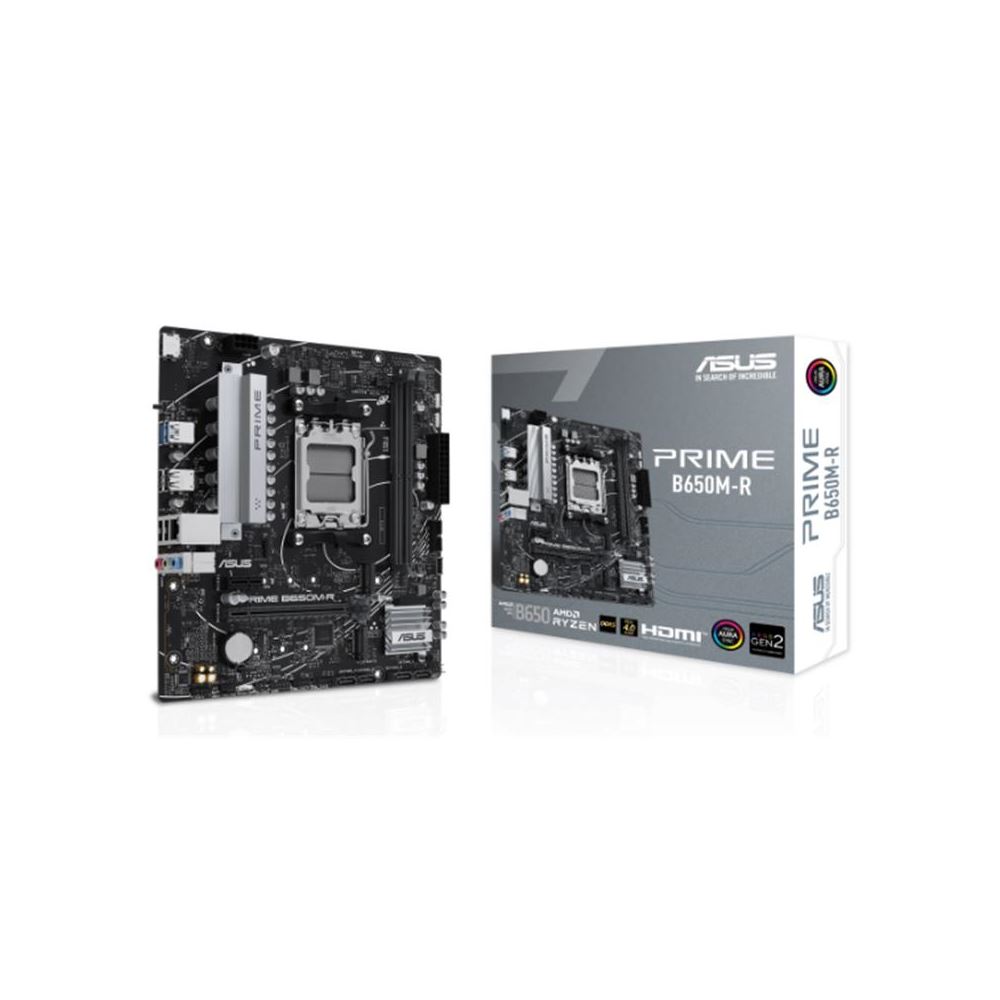 Asus Prıme B650m-r Ddr5 7200mhz 1xhdmı 2xm.2 Usb3.2 Matx Am5 (amd Am5 9000/8000/7000 Serileri İle Uyumlu)