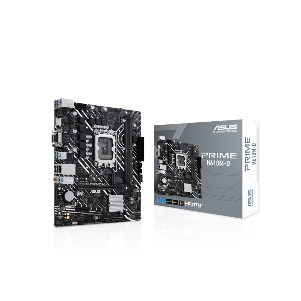 Asus Prıme H610m-d Ddr5 5200mhz(oc) 1xvga 1xhdmı 1xm.2 Usb 3.2 Matx 1700p (12. / 13. Ve 14. Nesil İşlemci Uyumlu)