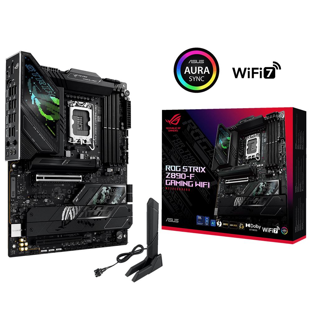 Asus Rog Strıx Z890-f Gamıng Wıfı Ddr5 8600mt/s 1xhdmı 1xdp 2xusb Type-c 5xm.2 Atx 1851p(ıntel Ultra Processors Serıes2)