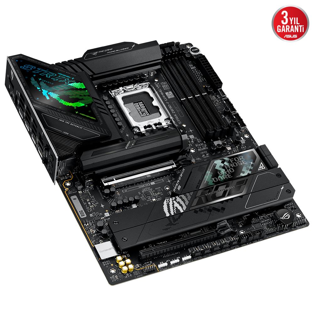 Asus Rog Strıx Z890-f Gamıng Wıfı Ddr5 8600mt/s 1xhdmı 1xdp 2xusb Type-c 5xm.2 Atx 1851p(ıntel Ultra Processors Serıes2)