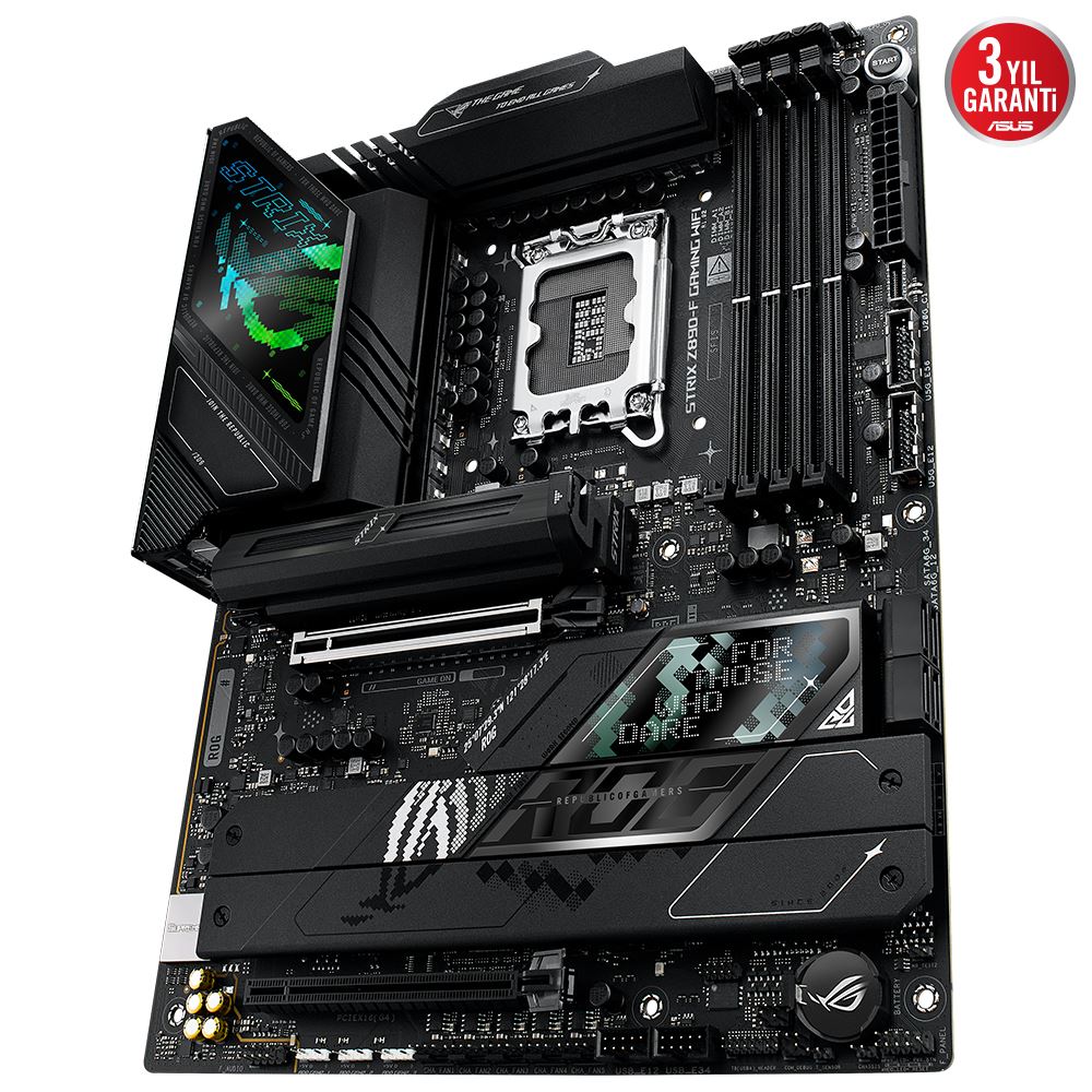 Asus Rog Strıx Z890-a Gamıng Wıfı Ddr5 9066mt/s 1xhdmı 1xdp 2xusb Type-c 5xm.2 Atx 1851p(ıntel Ultra Processors Serıes2)