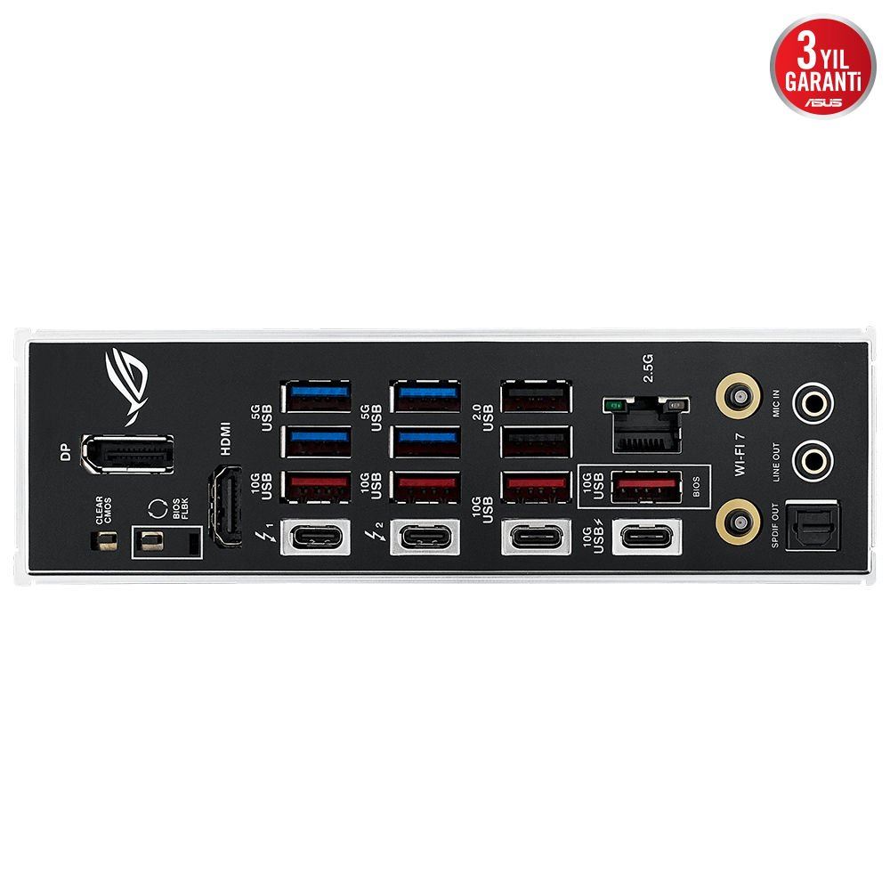 Asus ROG Strix Z890-A Gaming WiFi DDR5 9066MHz(OC) LGA1851 M.2 mATX Anakart