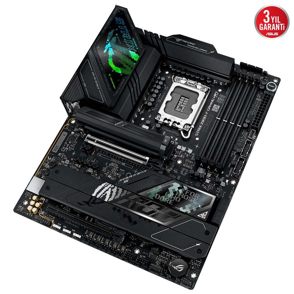 Asus Rog Strıx Z890-a Gamıng Wıfı Ddr5 9066mt/s 1xhdmı 1xdp 2xusb Type-c 5xm.2 Atx 1851p(ıntel Ultra Processors Serıes2)