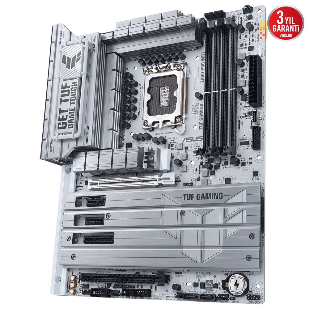 Asus Tuf Gamıng Z890-pro Wıfı Ddr5 9066mt/s 1xhdmı 1xdp 2xusb Type-c 4xm.2 Atx 1851p (ıntel Ultra Processors Serıes 2)