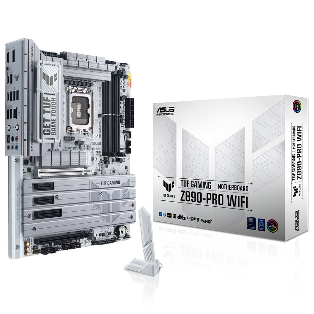Asus Tuf Gamıng Z890-pro Wıfı Ddr5 9066mt/s 1xhdmı 1xdp 2xusb Type-c 4xm.2 Atx 1851p (ıntel Ultra Processors Serıes 2)