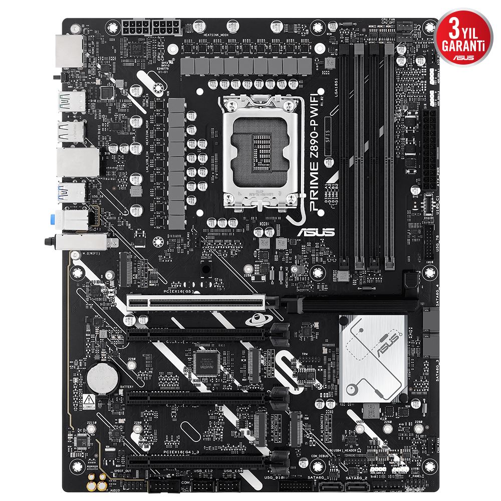 Asus Prıme Z890-p Wıfı Ddr5 8666mt/s 1xhdmı 1xdp 1xusb Type-c 4xm.2 Atx 1851p (ıntel Ultra Processors Serıes 2)