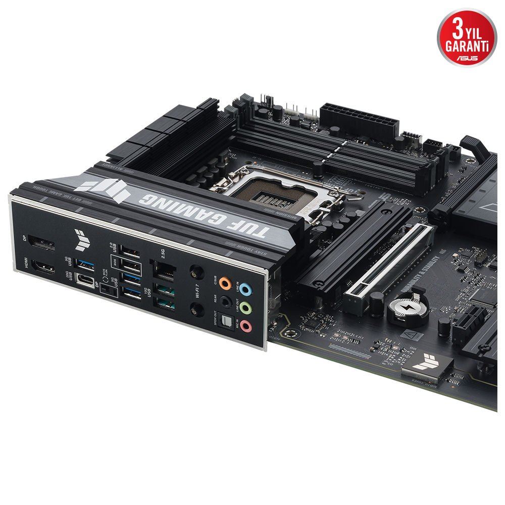 Asus TUF Gaming B860-Plus WiFi DDR5 8666MHz(OC) LGA1851 M.2 mATX Anakart