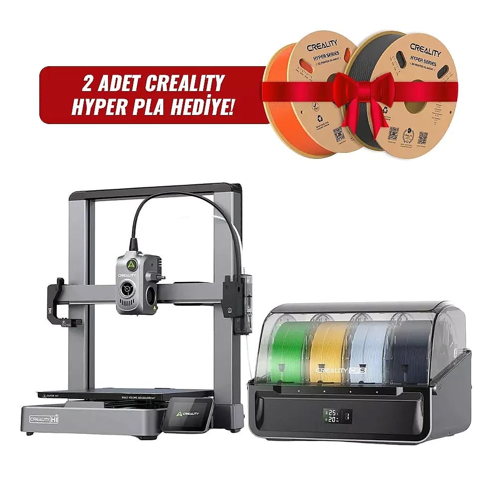 Creality Hi Combo 3D Yazıcı + 2 adet Hyper PLA Filament Hediye
