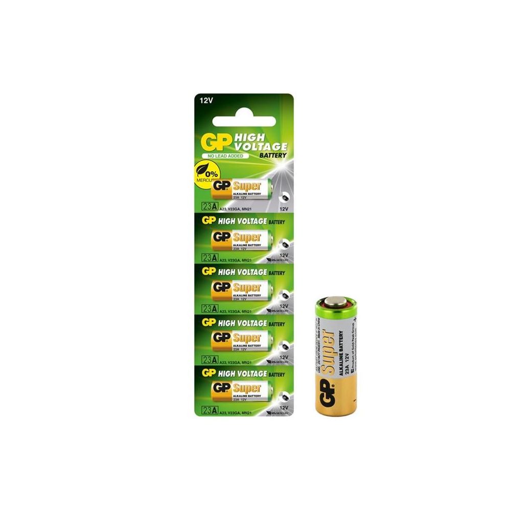 Gp 23a 12v Kalın Alarm Pili (5'li Paket)