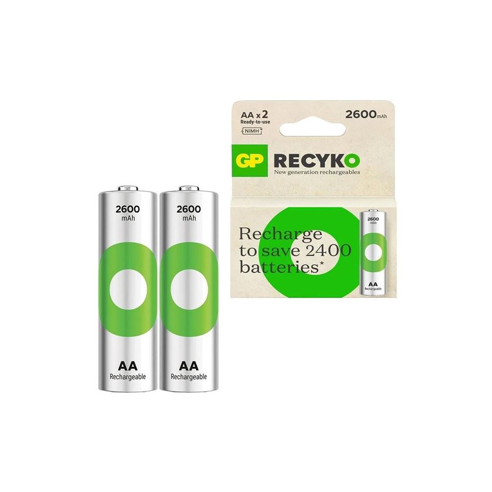 Gp Recyko 2600 Mah Şarjlı Ni-mh Aa Kalem Pil 2li Paket
