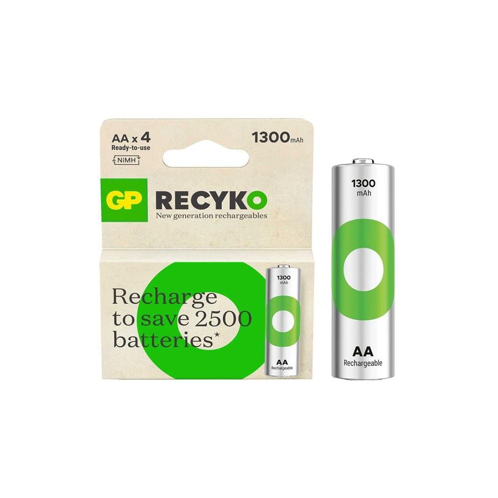 Gp Recyko 1300mah Nı-mh R6 Şarjlı Aa 4'lü Kalem Pil