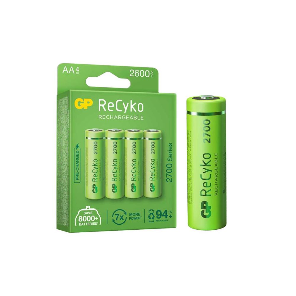 Gp Recyko Aa 2600 Mah Şarjlı 4'lü Pil Gp270aahce-2eb4 (gprhc272e001)