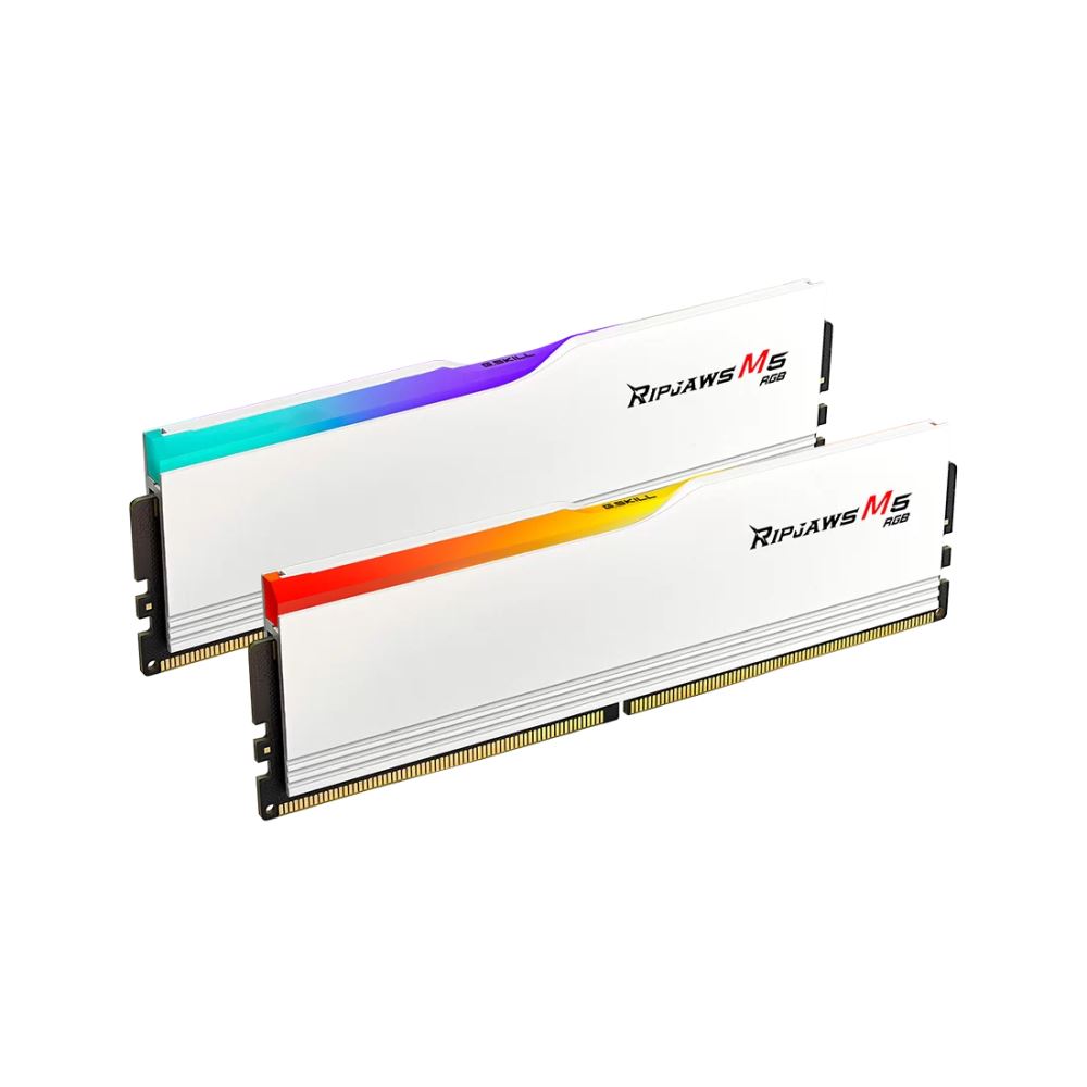 G.Skill Ripjaws M5 Beyaz RGB 32GB (2X16GB) DDR5 6000MHz CL36 1.35V RAM Bellek