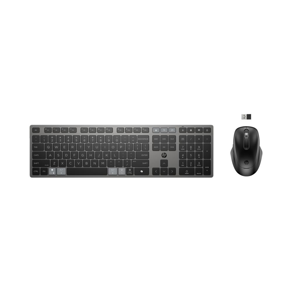 Hp 9t5b0ut 725 Multı-Devıce Rechargeable Wıreless Keyboard And Mouse Combo