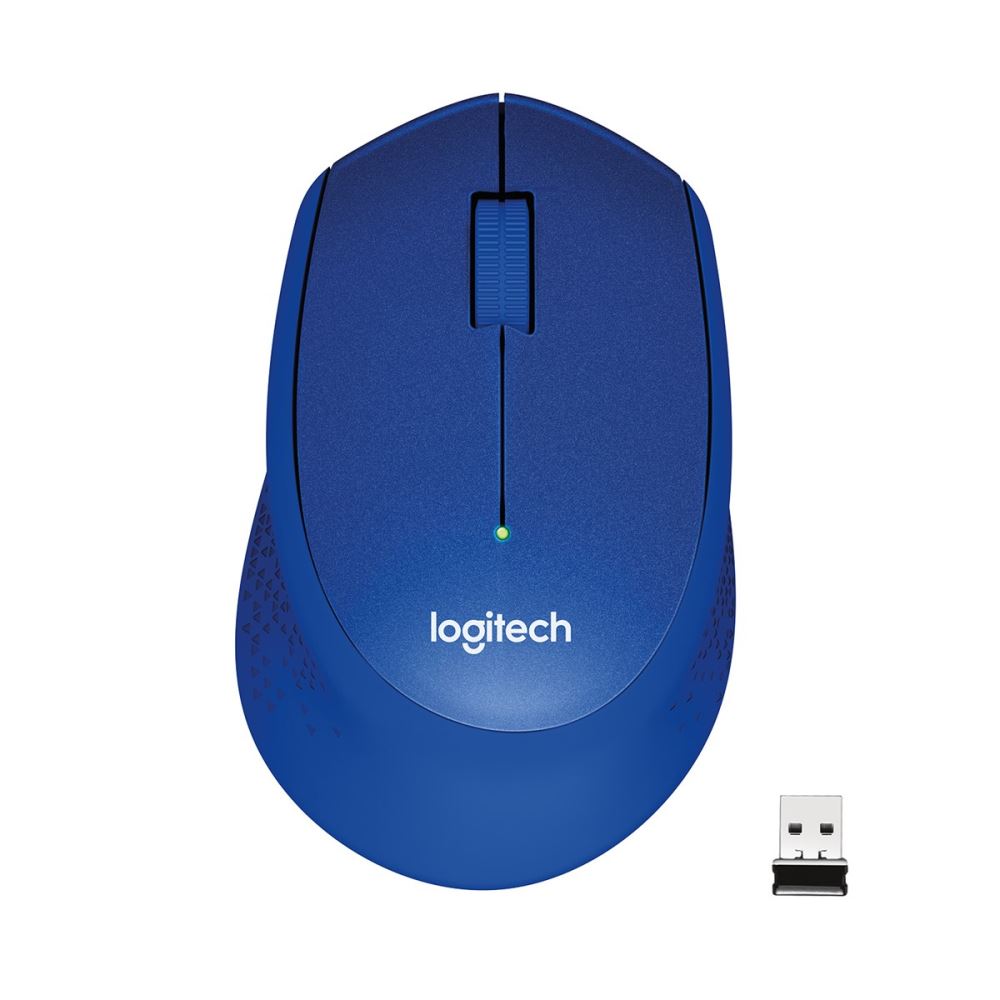 Logıtech M330 Sessiz Kablosuz  Optik Mouse-Mavi 910-004910