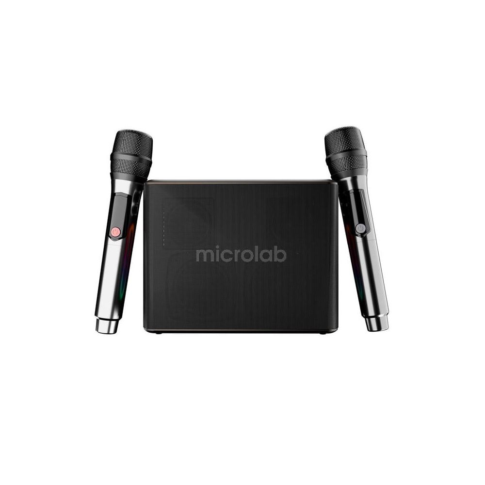 Microlab M60 Vega 100w RGB 2 Adet Kablosuz Mikrofonlu Bluetooth Karaoke Hoparlör (15.000mah Batarya)