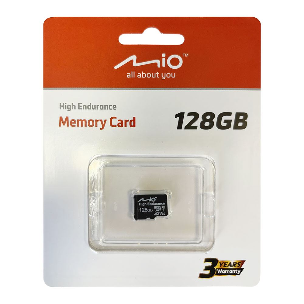 Mio 128GB High Endurance U3 XC1 A2 V30 MicroSD Hafıza Kartı