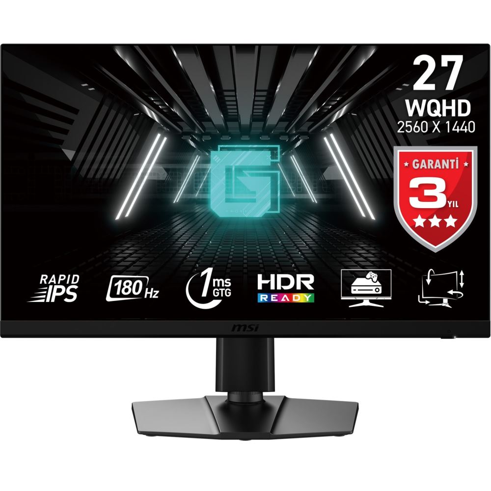 MSI G272QPF E2 27" 1Ms 180Hz 2K QHD Pivot IPS Gaming Monitör