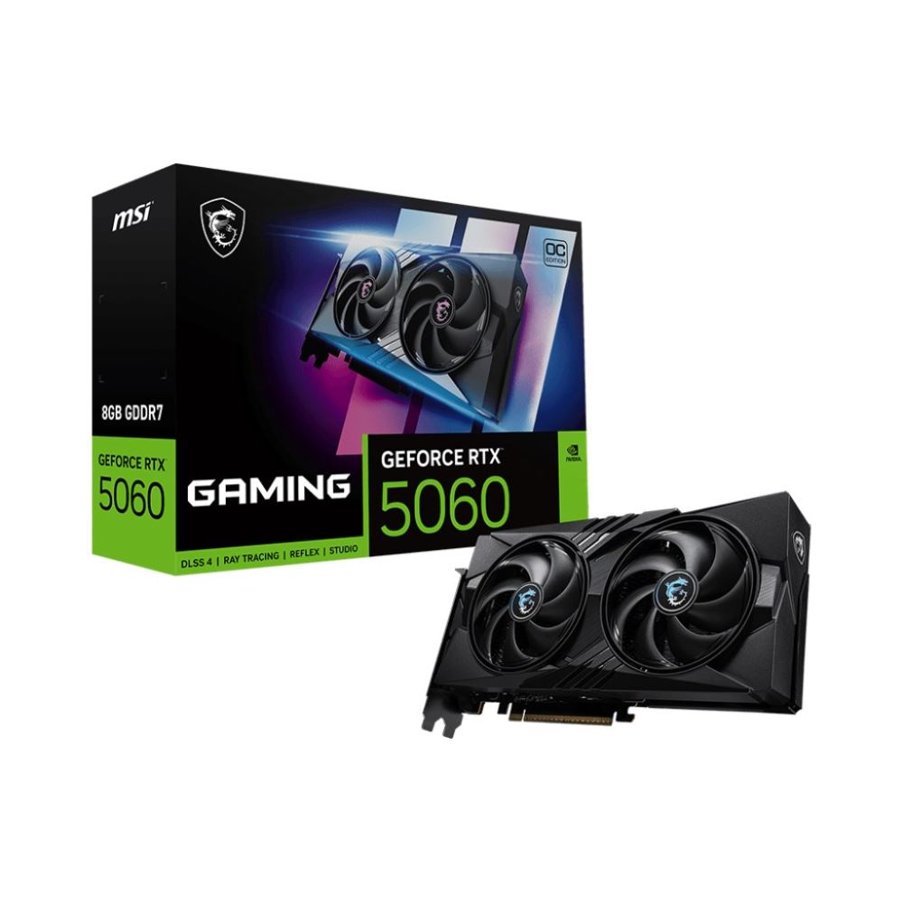 Msı Vga Geforce Rtx 5060 8g Gamıng Oc Rtx5060 8gb Gddr7 128b Dx12 Pcıe 5.0 X16 (3xdp 1xhdmı)