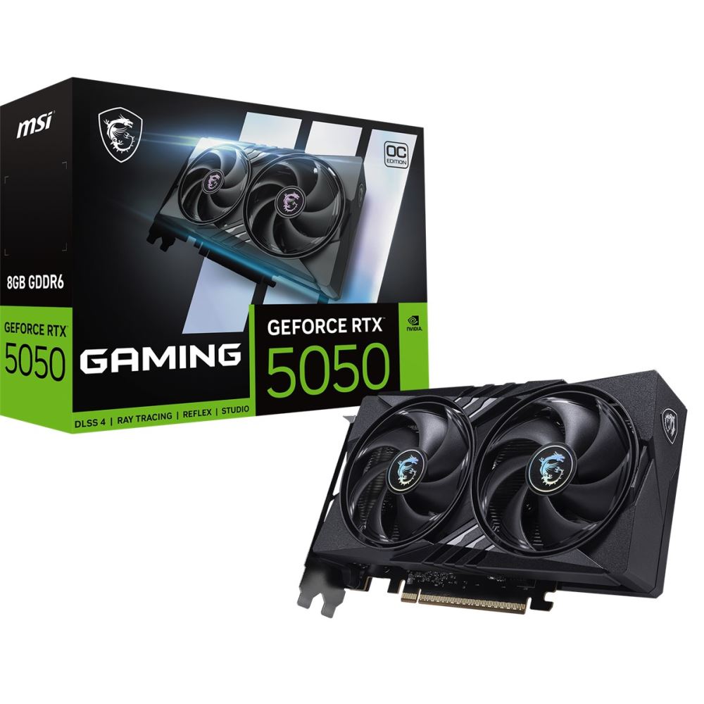 Msı Vga Geforce Rtx 5050 8g Gamıng Oc Rtx5050 8gb Gddr6 128b Dx12 Pcıe 5.0 X16 (3xdp 1xhdmı)