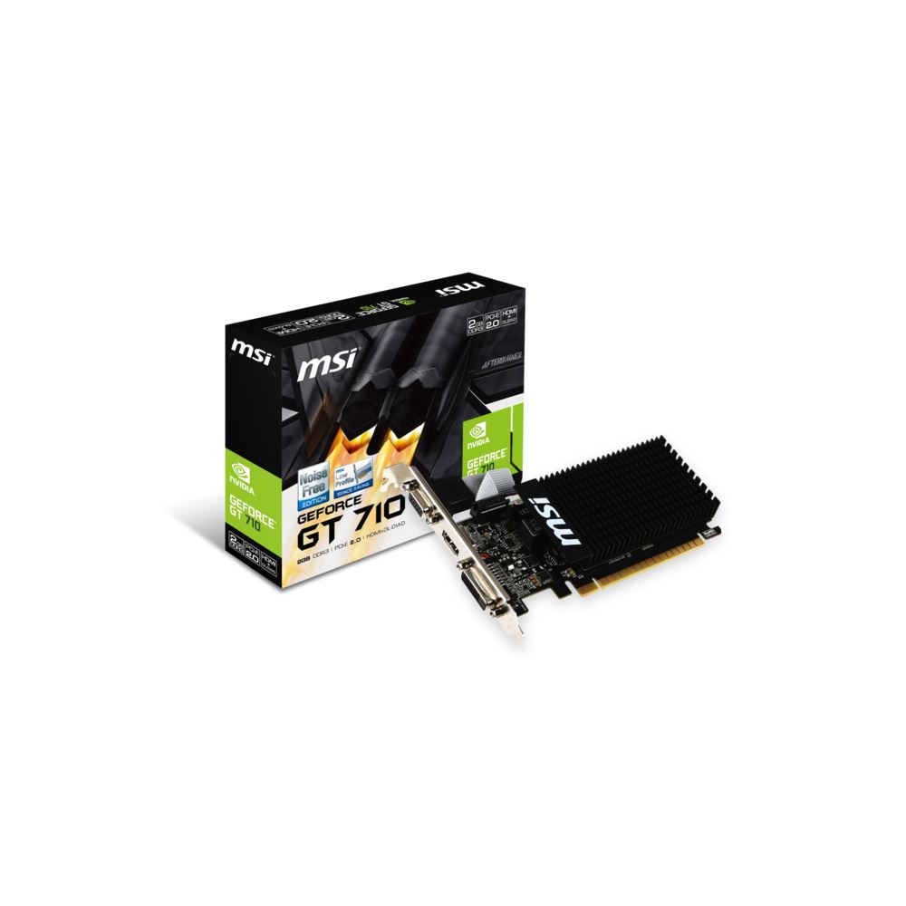 Msı Vga Gt 710 2gd3h Lp Gt710 2gb Ddr3 64b Dx12 Pcıe 3.0 X16 (1xvga 1xdvı 1xhdmı)