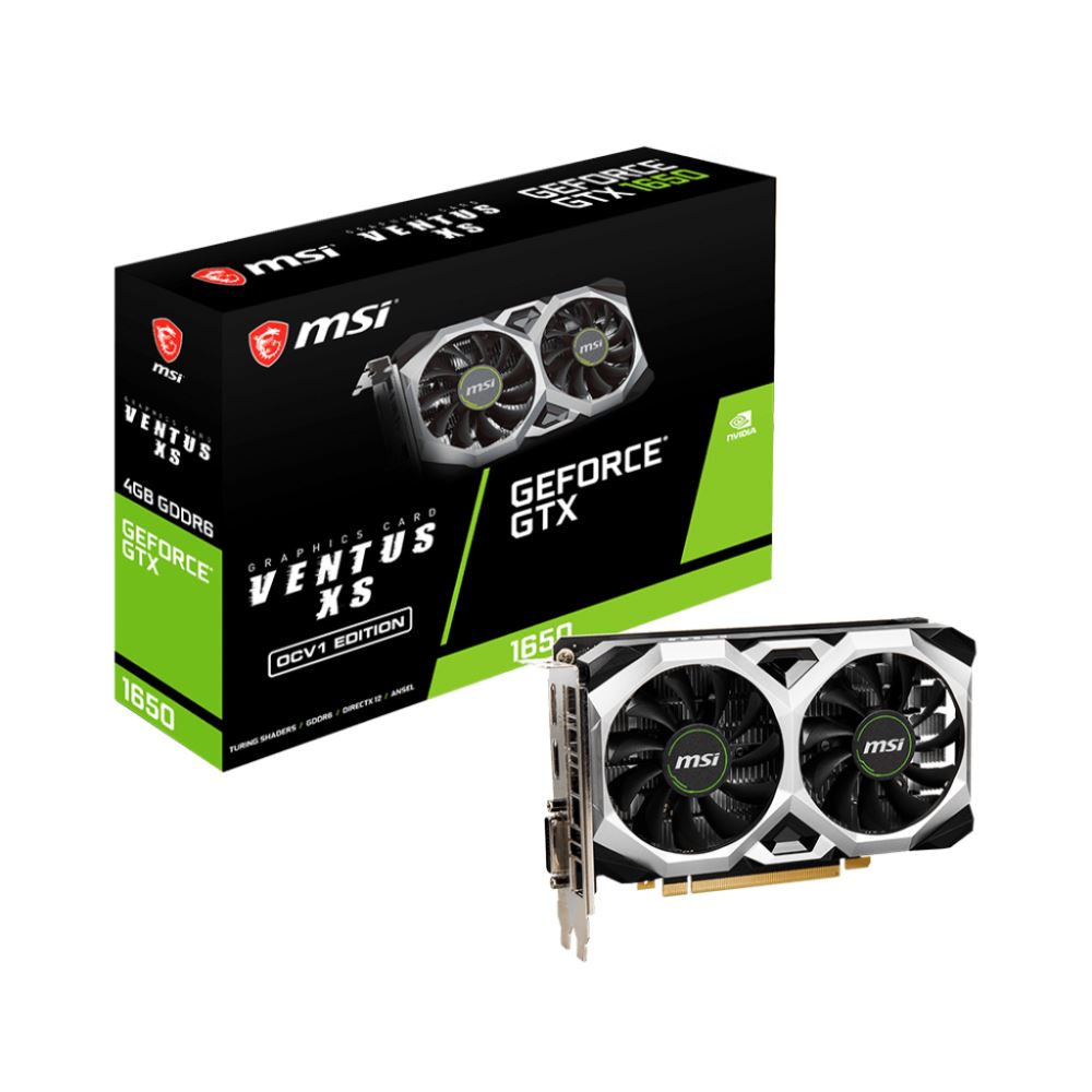 Msı Vga Geforce Gtx 1650 D6 Ventus Xs Ocv1 4gb Gddr6 128b Dx12 Pcıe 3.0 X16 (1xdvı 1xhdmı 1xdp)