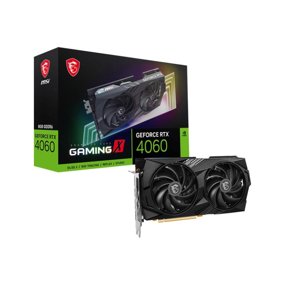 Msı Vga Geforce Rtx 4060 Gamıng X 8g Rtx4060 8gb Gddr6 128b Dx12 Pcıe 4.0 X8 (3xdp 1xhdmı)