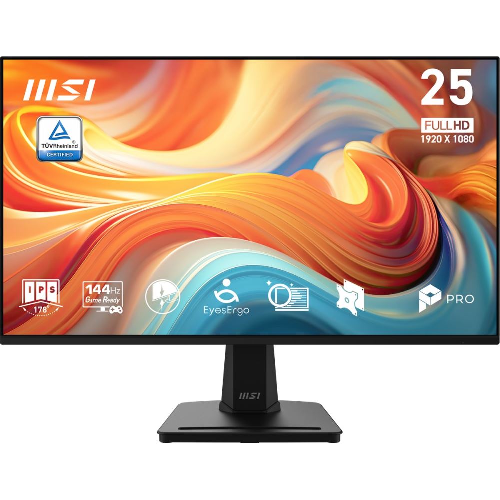 Msı 24.5 Pro Mp251 E14l 1920x1080 (Fhd) 16:9 Flat Ips 144hz 1ms(Mprt) Adaptıve-Sync Monıtor