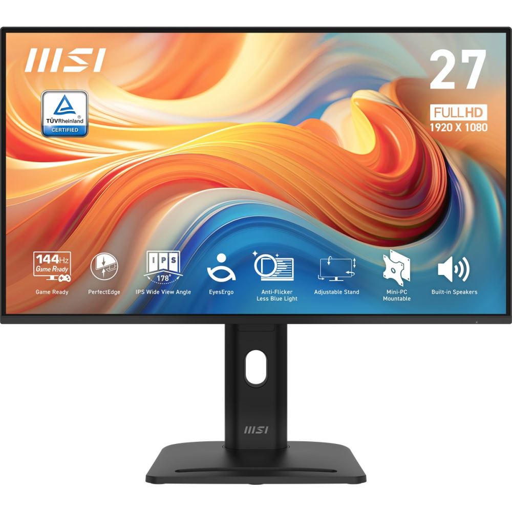 Msı 27 Pro Mp275pg E14 1920x1080 (Fhd) 16:9 Flat Ips 144hz 1ms(Mprt) Adaptıve-Sync Pıvot Monıtor