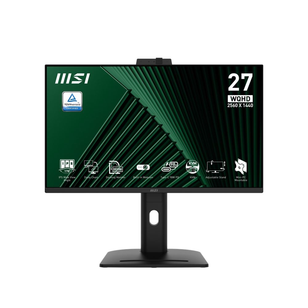 Msı 27 Pro Mp275qpdg 2560x1440 (Wqhd) 16:9 Flat Ips 100hz 1ms Adaptıve-Sync Pıvot Monıtor