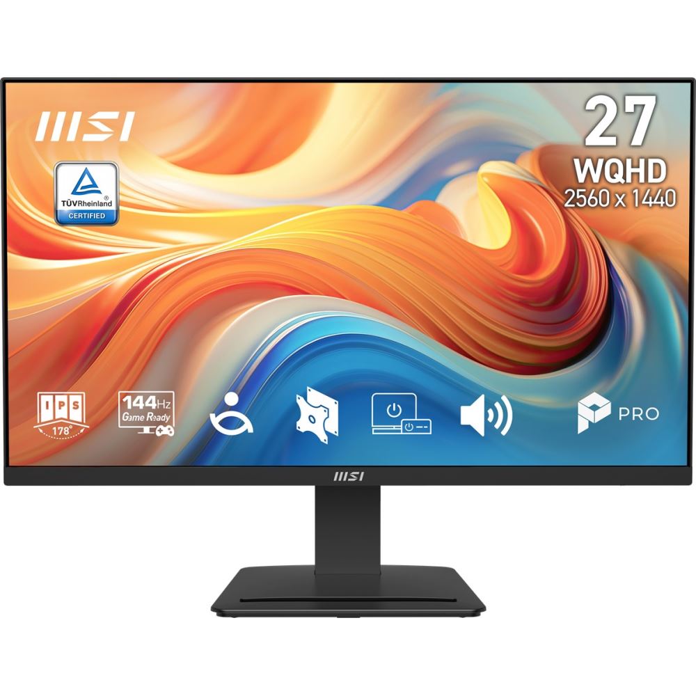 Msı 27 Pro Mp273q E14 2560x1440 (Wqhd) 16:9 Flat Ips 144hz 1ms (Mprt) Adaptıve-Sync Monıtor