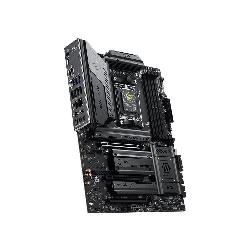 Msı Mb Mag X870e Tomahawk Max Wıfı Am5 Ddr5 8400mhz(Oc) Usb4 4x M.2 Hdmı  2x Type-C Dp 5g Lan Wıfı 7 Rgb Atx