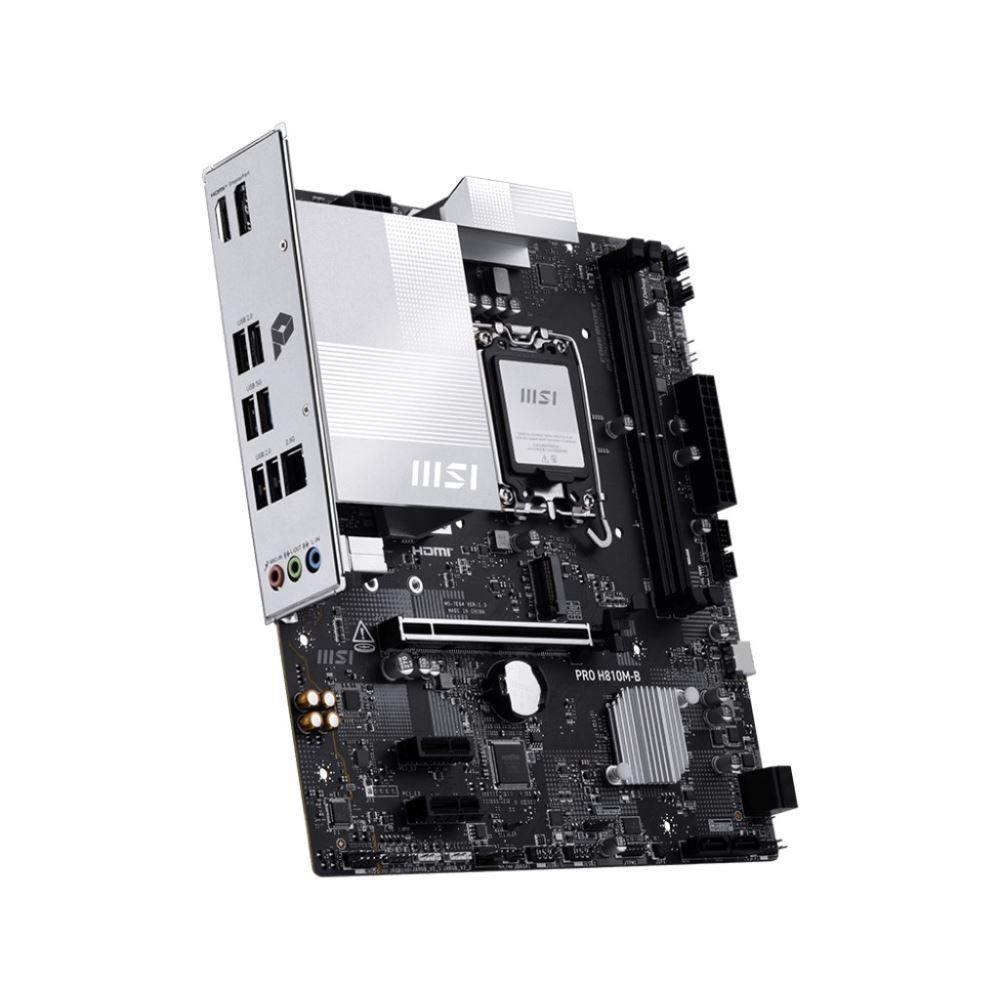 Msı Pro H810m-B Soket 1851 Ddr5 6500 Mhz(Oc)  1xm.2 Usb 10gbps Hdmı Dp 2.5g Lan Matx