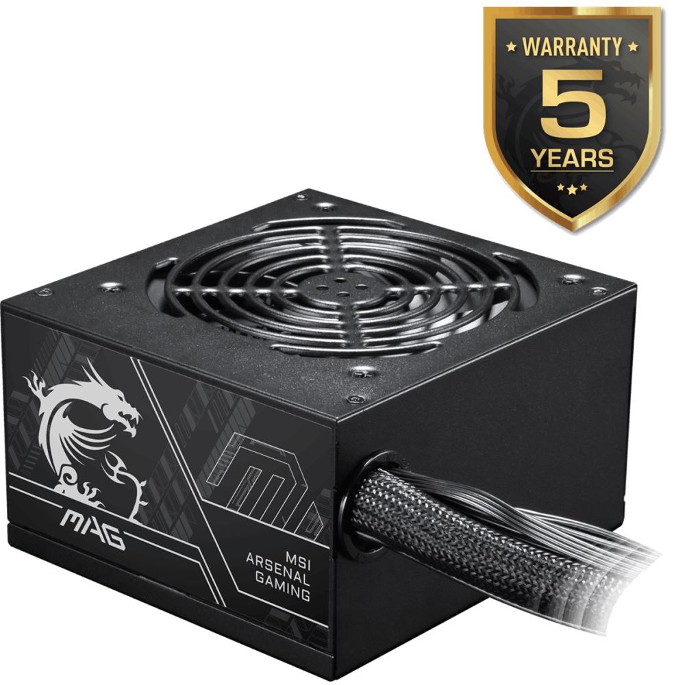 Msı Mag A750bn Pcıe5 Iı 750w 80+ Bronze Atx 3.1 Pcıe 5.1 Power Supply
