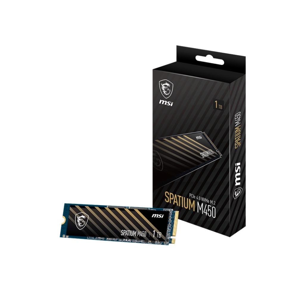 MSI SSD SPATIUM M450 PCIE 4.0 NVME M.2 1TB V1 R:3400 W:2400