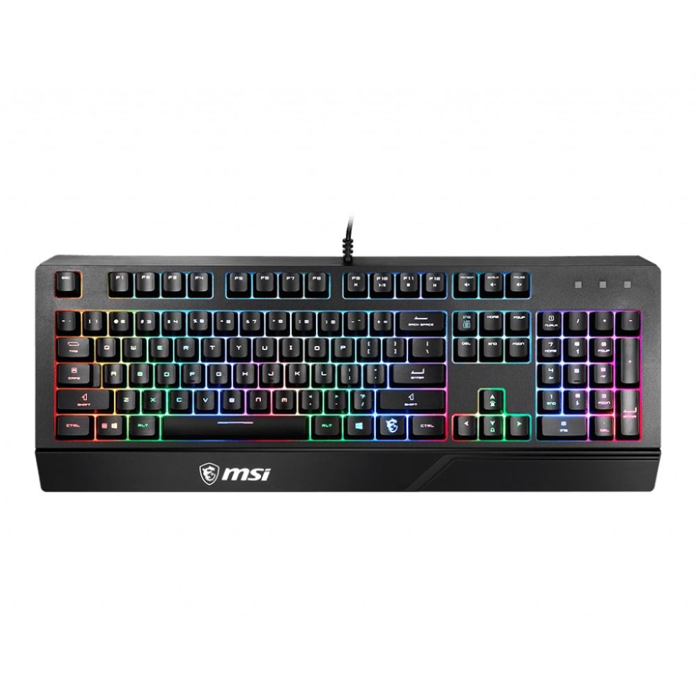 Msı Gg Vıgor Gk20 Tr Gamıng Keyboard Raınbow Arka Aydınlatma Antıghostıng Membran Sıvı Dokulmesıne Dayanıklı Oyuncu Klavyesı Turkce