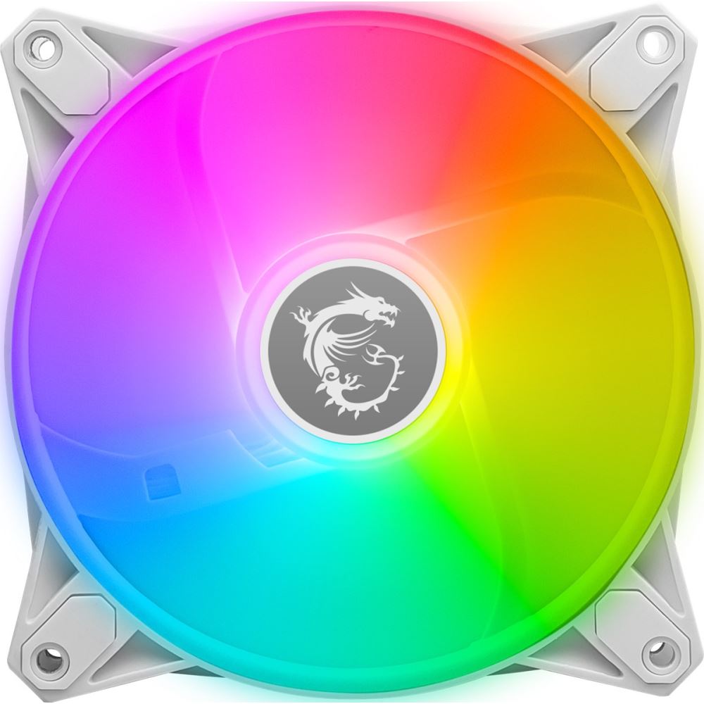 Msı Mag F120 Argb Whıte-3rw  Argb 120mm Beyaz 3’Lü Reverse Kasa Fanı