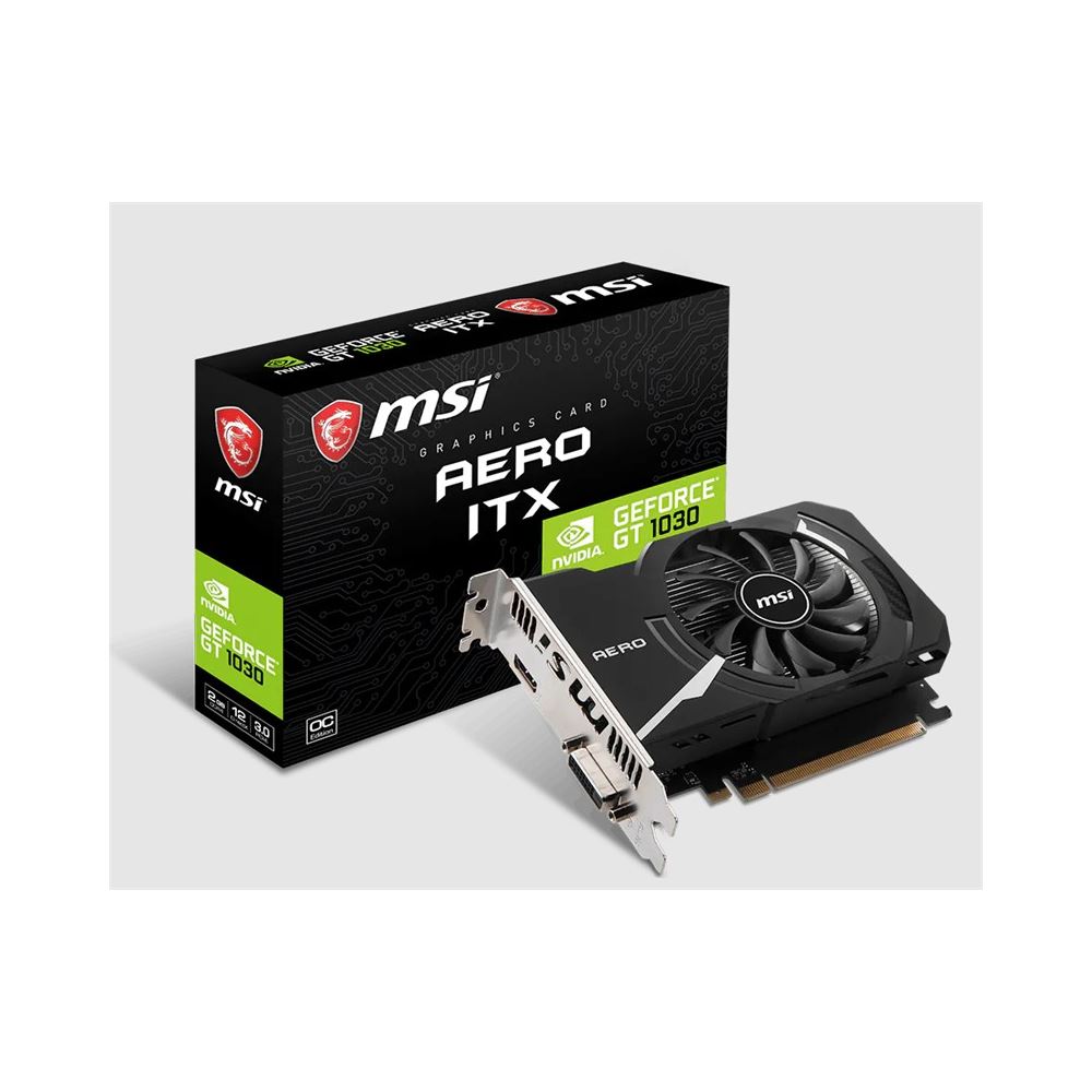 Msı Geforce Gt1030 Aero Itx 2gd4 Oc 2gb Ddr4 64bıt 1xhdmı 1xdvı Ekran Kartı