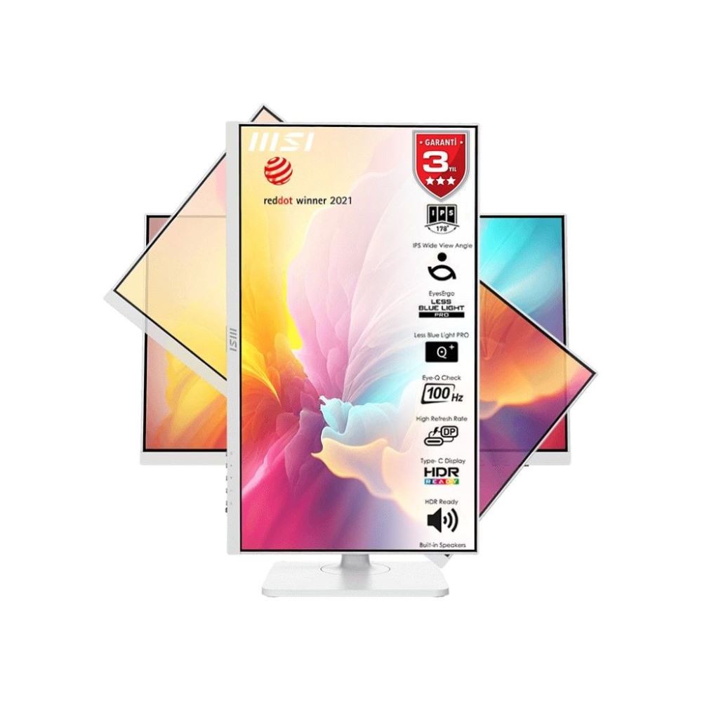 MSI Modern MD2412PW 23,8″ 1Ms 100Hz FHD IPS Adaptive Sync Beyaz Monitör