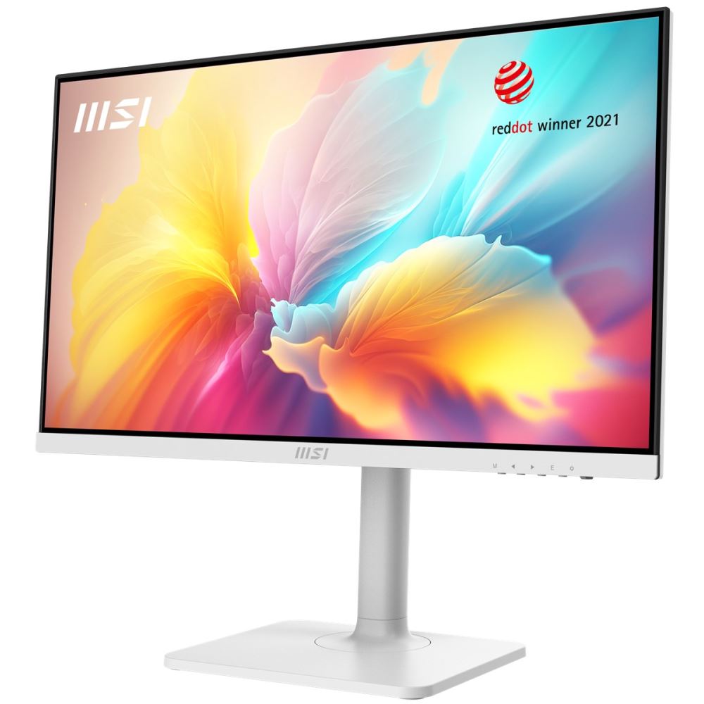 Msı 23.8 Modern Md2412pw 1920x1080 (Fhd) 16:9 Flat Ips 100hz 1ms Adaptıve-Sync Pıvot Beyaz Type-C Monıtor